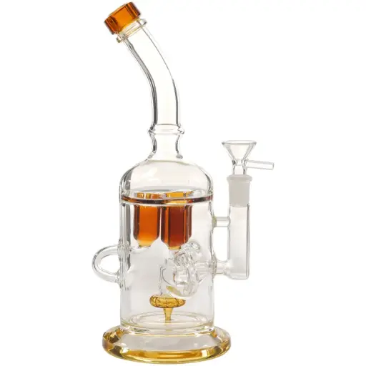[AM050007] W.P. Glass Recycle Fat Perc 11.0" - Brown