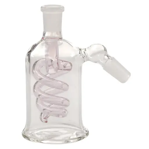 [AM050021] Ash Catcher 45 degree Coil 14mm 5.0" - Pink
