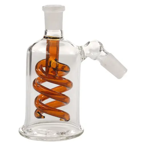 [AM050022] Ash Catcher 45 degree Coil 14mm 5.0" - Brown