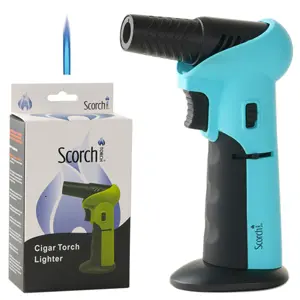 [AM025033] Scorch Torch Lighter Adjustable Torch 45/90 deg angle 6.25" (61662) Blue