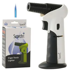 [AM026517] Scorch Torch Lighter Adjustable Torch 45/90 deg angle 6.25" (61662) White