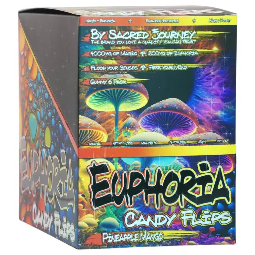 [AM050122] Euphoria Mushroom Gummies -  Pineapple Mango 6 Gummies (10 packs per Box)