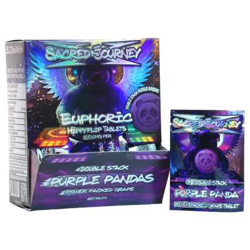 [AM050129] Sacred Journey Mushroom Flips - Purple Pandas - Power Packed Grape (20 per pack)
