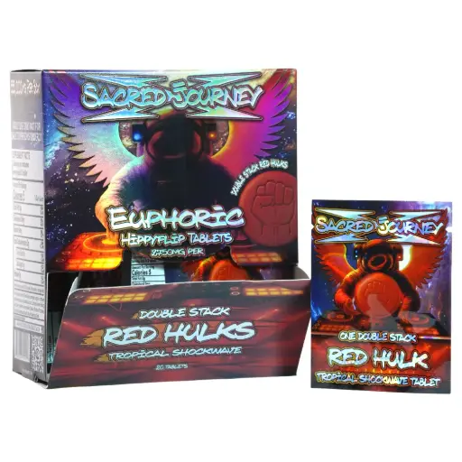 [AM050130] Sacred Journey Mushroom Flips - Red Hulks - Tropical Shockwave (20 per pack)