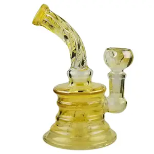 [AM031080] Unbranded Glass Silver Fumed (7032) Yellow 6.0"