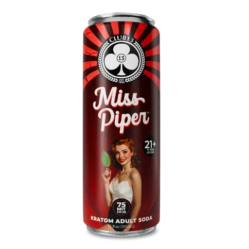 [M2269] CLUB 13 Kratom Seltzer Soda Edition 75MIT 12oz Miss Piper 1ct