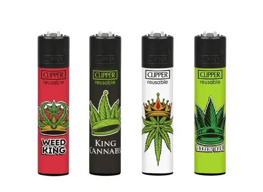 [M2294] CLIPPER Classic Lighter Canna King 48ct