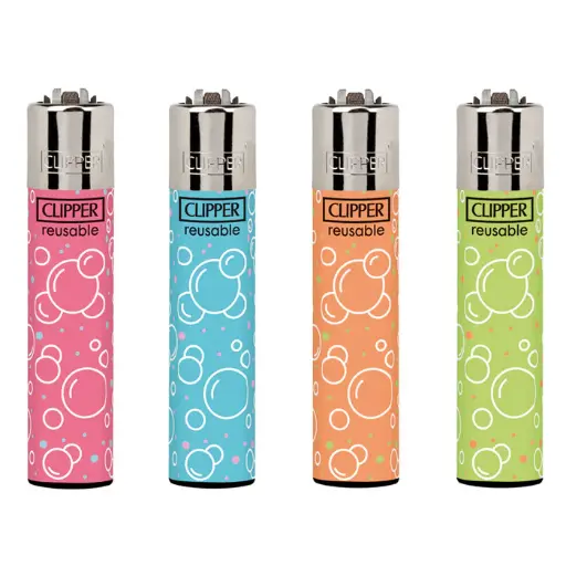 [M2296] CLIPPER Classic Lighter Fancy Bubbles 48ct