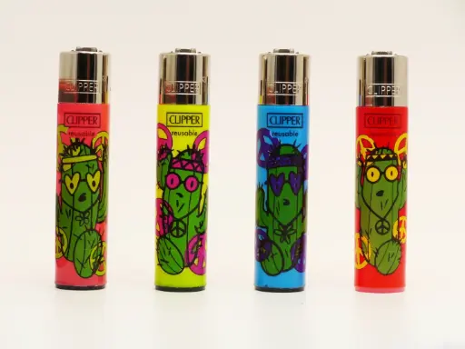 [M2299] CLIPPER Classic Lighter Hippie Cactus 48ct
