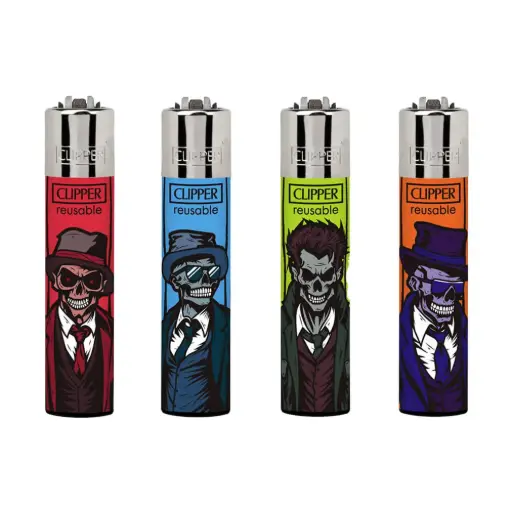 [M2310] CLIPPER Classic Lighter Zombie Gang 48ct