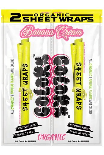 [M2313] U-NITED COLORS Sheet Wraps Banana 2/25ct