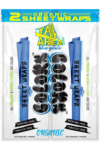 [M2315] U-NITED COLORS Sheet Wraps Blue Gelato 2/25ct