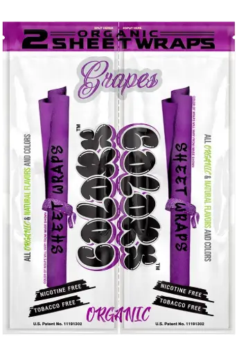 [M2317] U-NITED COLORS Sheet Wraps Grape 2/25ct