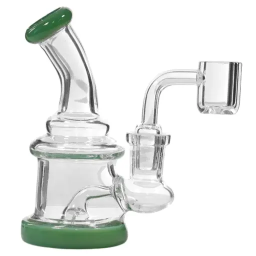 [AM050133] Unbranded Glass with 4mm Banger (6044) 4.5" - Milky Green
