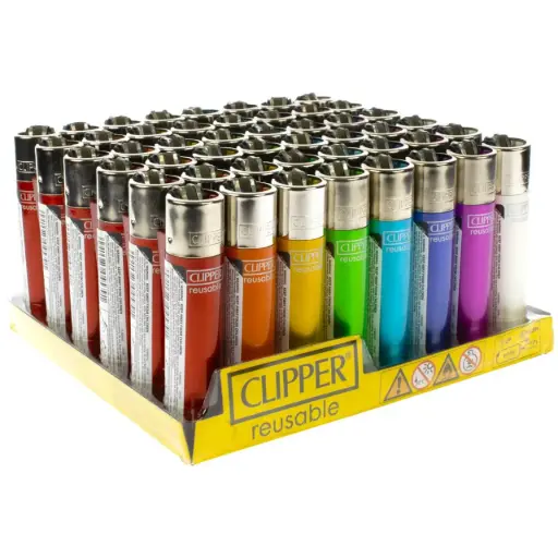 [M2326] CLIPPER Classic Lighter Crystal Fluorescent 48ct