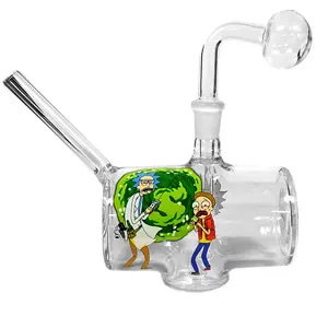 [AM025356] O.B. Water Pipe Rick & Morty Printed (2118) 7.0"