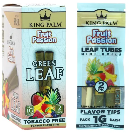 [M2343] KING PALM Green Leaf Mini Fruit Passion 2-Pack 10ct