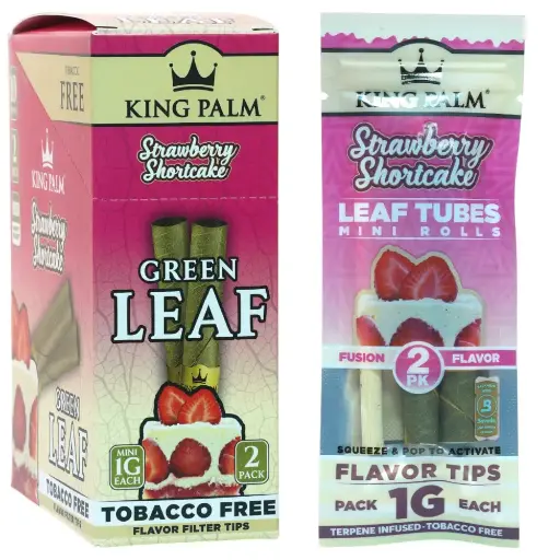 [M2348] KING PALM Green Leaf Mini Strawberry Shortcake 2-Pack 10ct