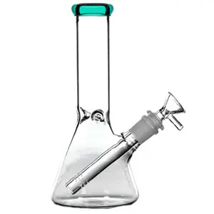 [6691-2] Unbranded Glass Beacker (6691) 8.0" Teal