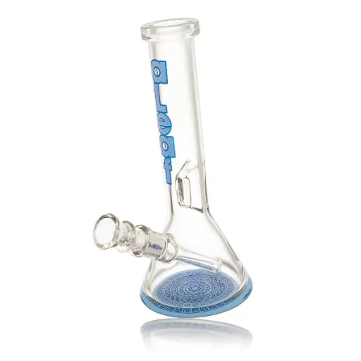 [PC37542] aLeaf Glass 8.5" THE TRIBAL BEAKER - Blue