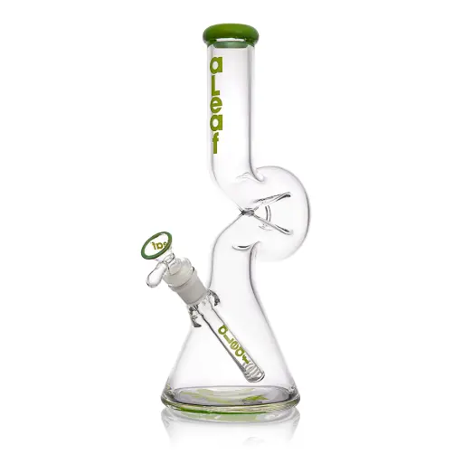 [PC37546] aLeaf Glass 12" LOUNGER WP GREEN