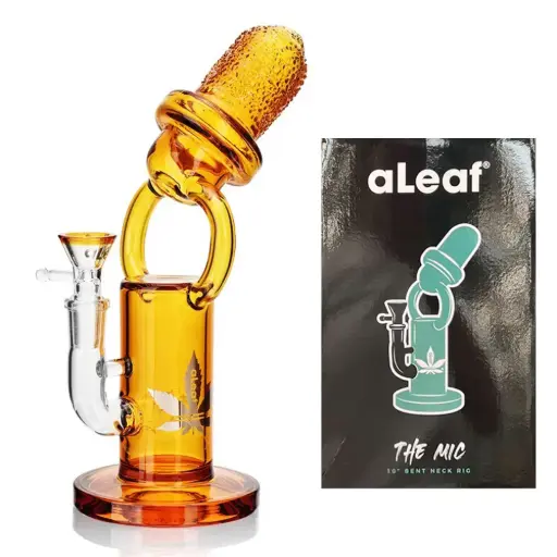 [PC37569] aLeaf Glass 8.5" ALEAF THE MIC WP AMBER