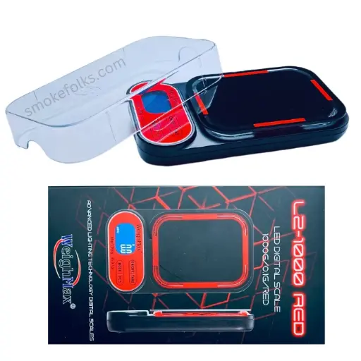 [AM050145] WeighMax Scales Digital Scale L2 1000 0.1g - Red