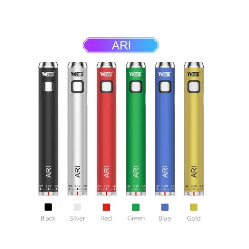 [AM017613] Yocan Ari Mod 650mAh 510 Thread Vape Pen Battery (20 ct)