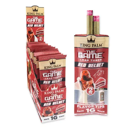 [AM037908] KING PALM Mini 2-Pack The Game (Red Velvet) 20ct