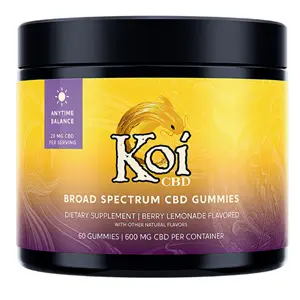 [AM027296] Koi Gummies & Edibles CBD Gummies 60ct 600mg - Berry Lemonade