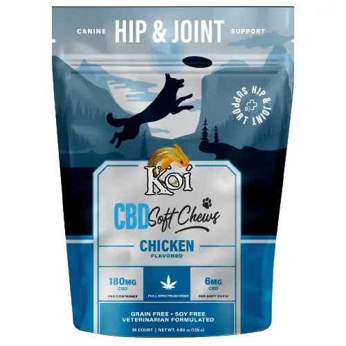 [AM027294] Koi CBD Dog Chews 30ct 180mg - Chicken
