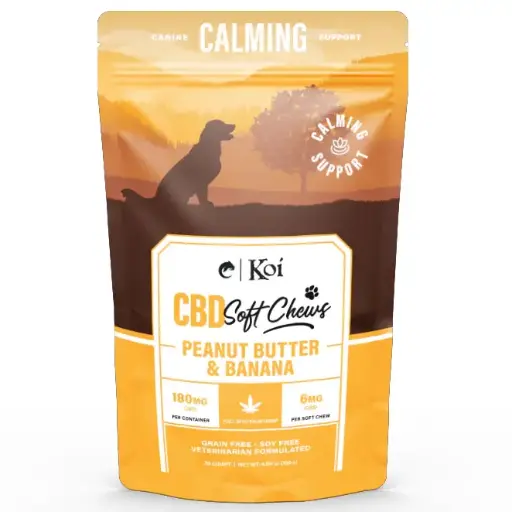 [AM050156] Koi CBD Dog Chews 30ct 180mg - Peanut Butter & Banana