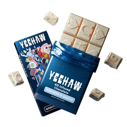 [AM050158] YEEHAW 4g Infused Chocolate Bars - Cookies N Creme