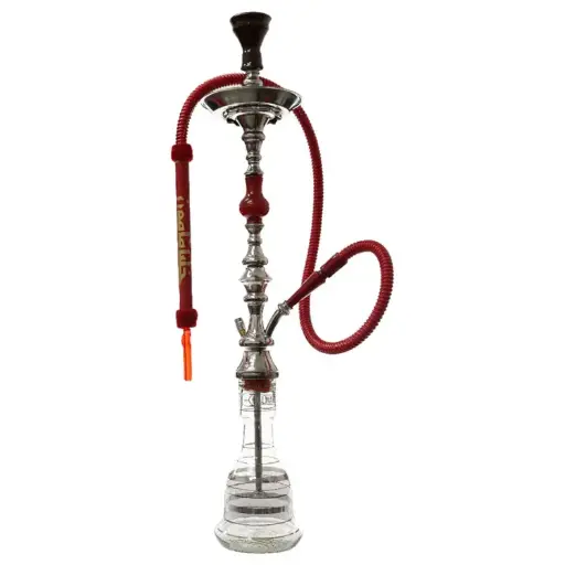 [AM050226] Khalil Mamoon Hookah  - 36.0" Red