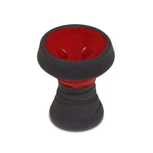[AM016105] B.Y.O. BlackStone Hookah Bowl, 2 Tone, Red