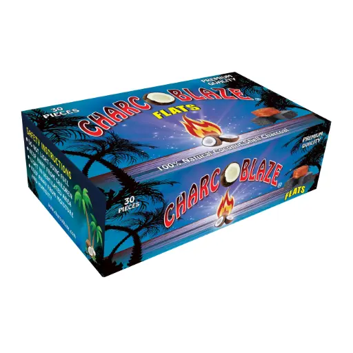 [AM016202] 30 pcs Flat Charcoblaze Coconut Shell Charcoal, 300 grams