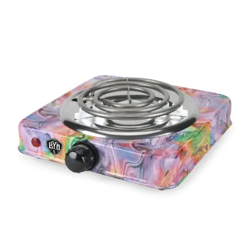 [AM020616] B.Y.O. Electric Hookah Burner Hot Plate, Artistic