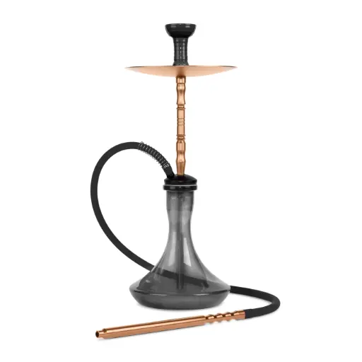 [AM020662] 23" Amira Smoke Staxx Hookah, 1 Hose Gold, Color Box