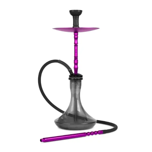 [AM020663] 23" Amira Smoke Staxx Hookah, 1 Hose Purple, Color Box
