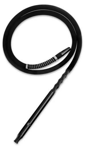 [AM020643] 6' Silicone Hose with Color Aluminum Handle, Black