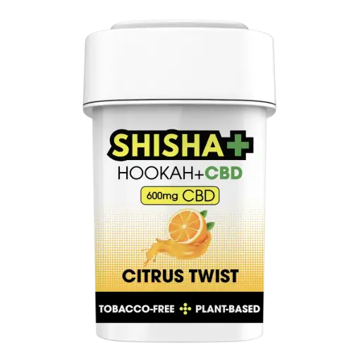 [AM016159] Shisha Plus CBD, Citrus Twist, 100g, 600mg CBD, Herbal Shisha
