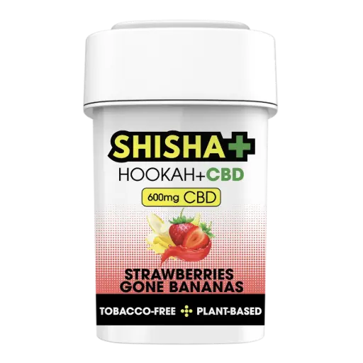 [AM016165] Shisha Plus CBD, Strawberries Gone Bananas, 100g, 600mg CBD, Herbal Shisha