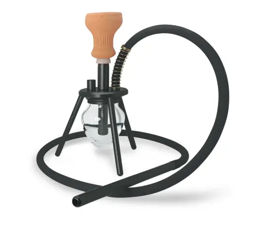 [AM016078] 12" Amira Spider Hookah, Black, 1 Hose, Amira Carrying Bag
