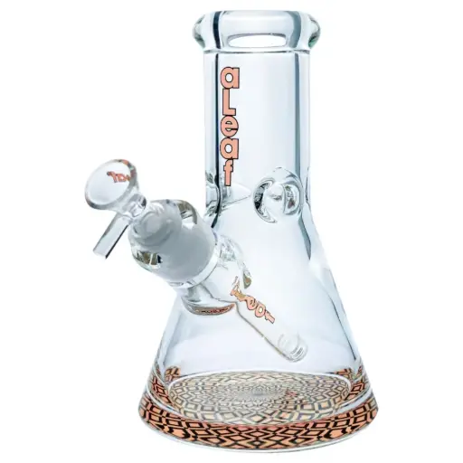 [PC37615] 8" ABSTRACT BEAKER BROWN