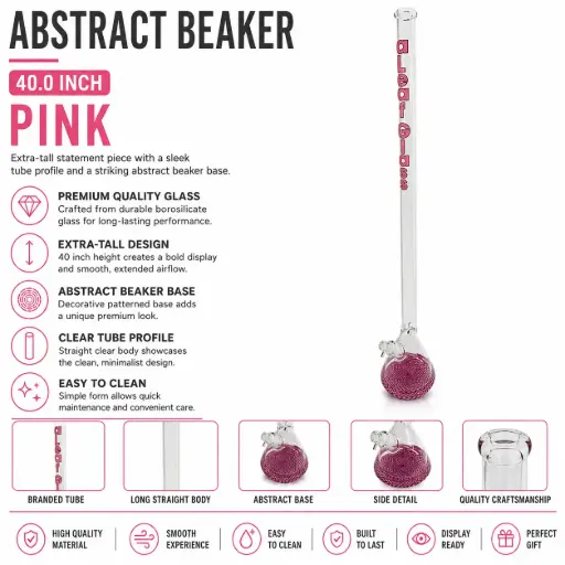 [PC37629] 40" ABSTRACT BEAKER PINK
