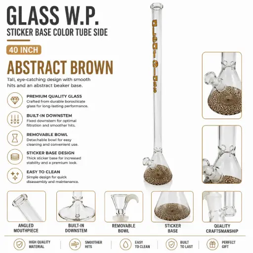 [PC37630] 40" ABSTRACT BEAKER BROWN