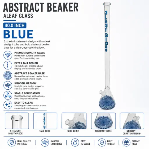 [PC37632] 40" ABSTRACT BEAKER BLUE