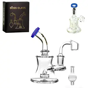 [AM032134] Boss Glass With 4mm banger & Thermal (6670) 5.0" Blue