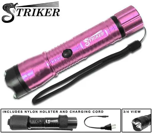 [AM050341] 4 MKV LED-Flash Light Stun Gun Pink