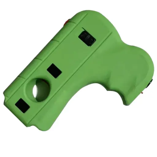 [AM050345] Green Gun Stun Gun with LED Light 10MV